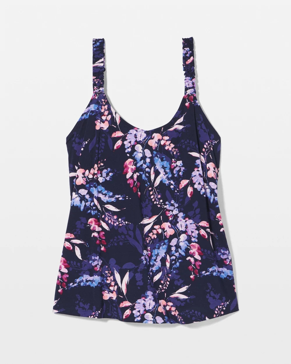 BLOOM BRIGHTLY NAVY Mini Ruffle Pajama Cami