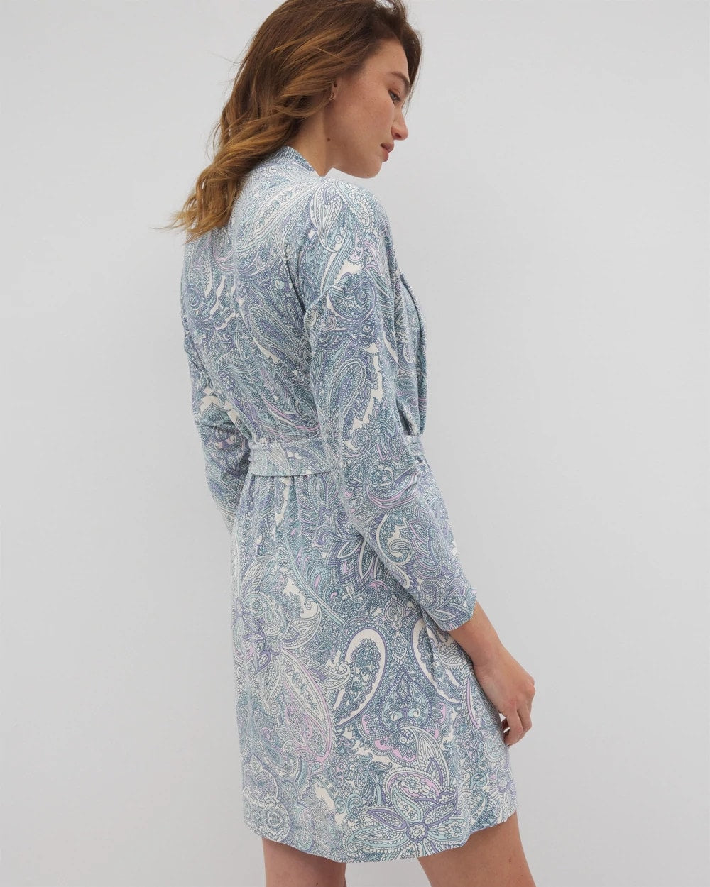 GLOBAL PAISLEY GRAND C Short Robe
