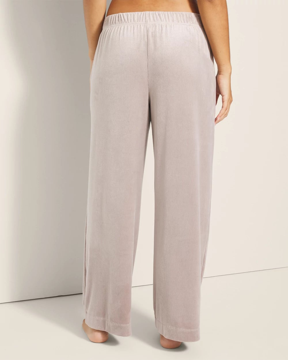 SILVER TAUPE bed Wide-Leg Pajama Pants
