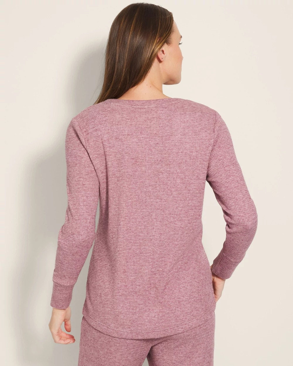 HEATHER PINOT Long-Sleeve Pajama Henley
