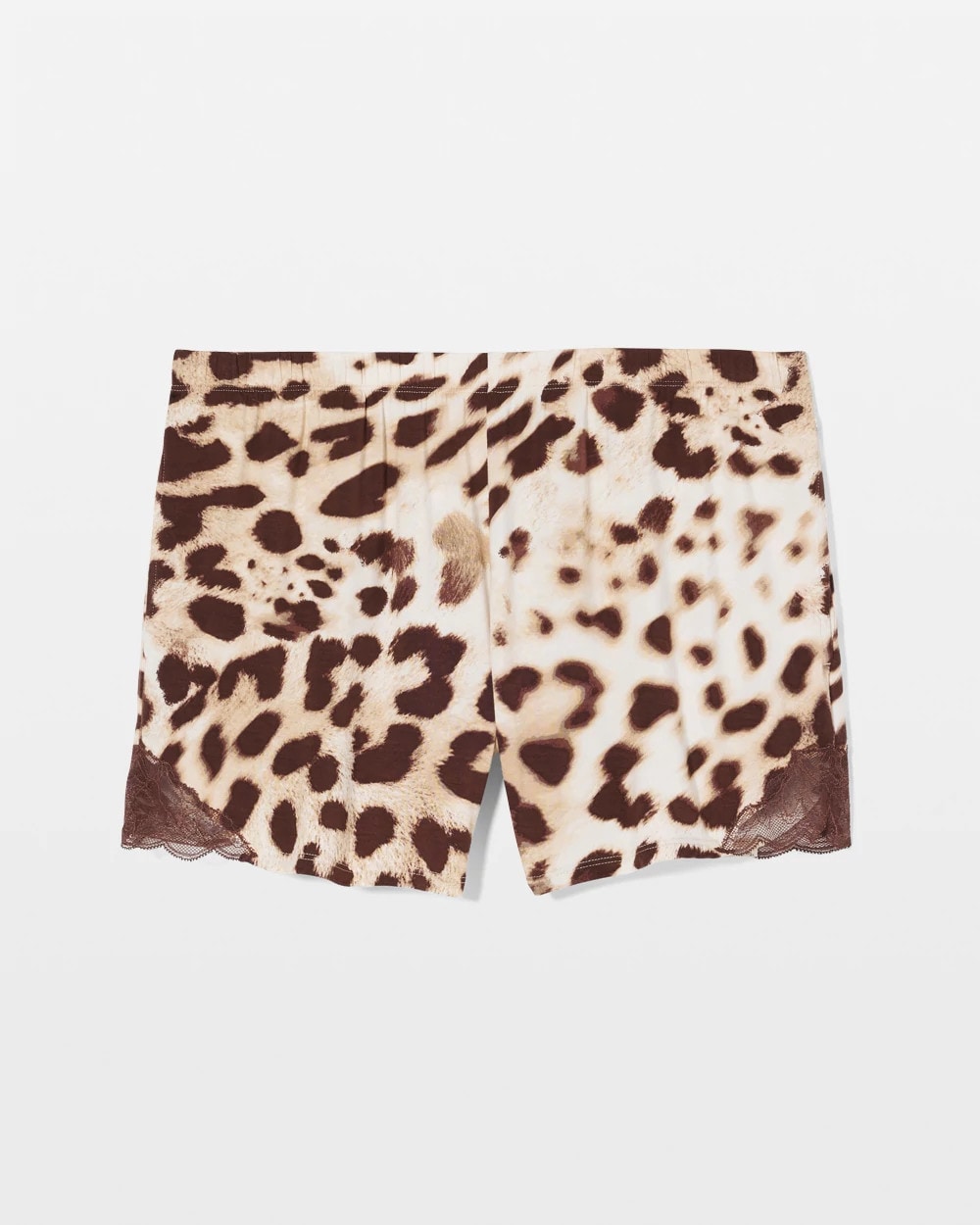 ANIMAL AURA WHITE SMOKE Lace-Trim Pajama Shorts