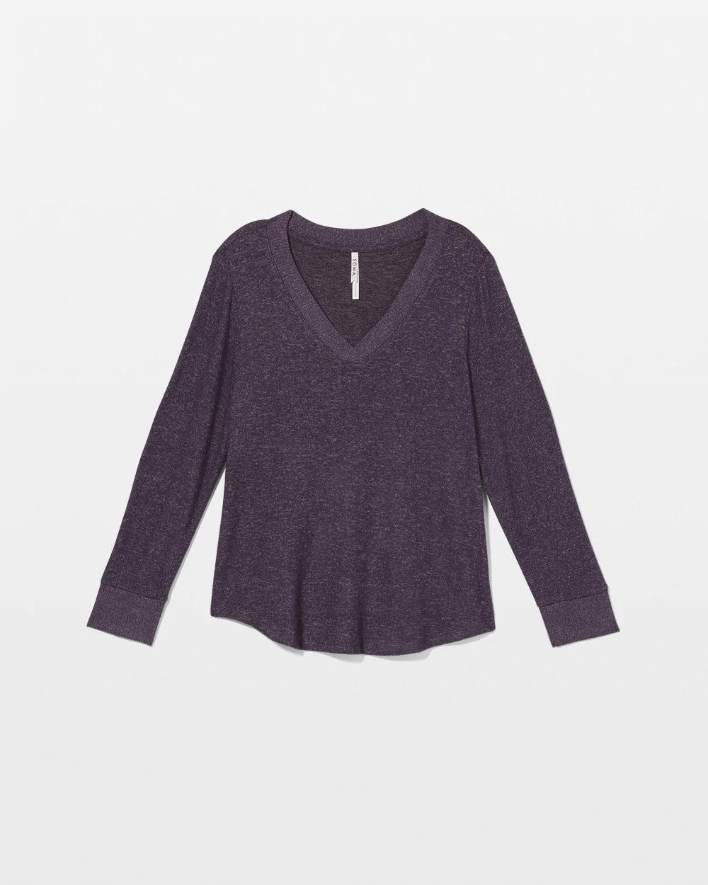 GRAY INK/PEARLED IVORY Long Sleeve Pajama Tee