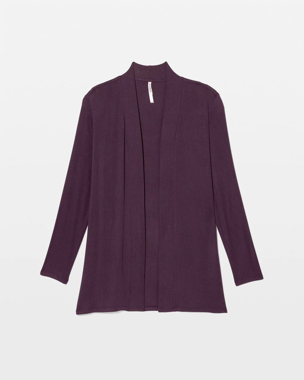 PLUM PERFECT Lightweight Rib Knit Long Sleeve Wrap