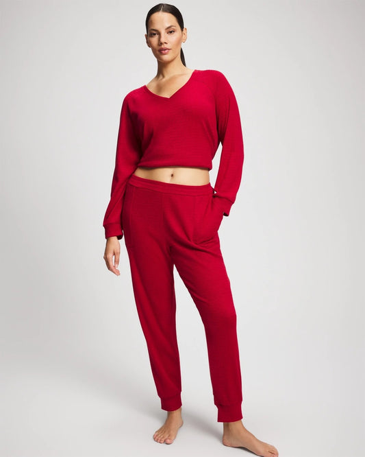 PAINT THE TOWN RED Banded Pajama Bottom