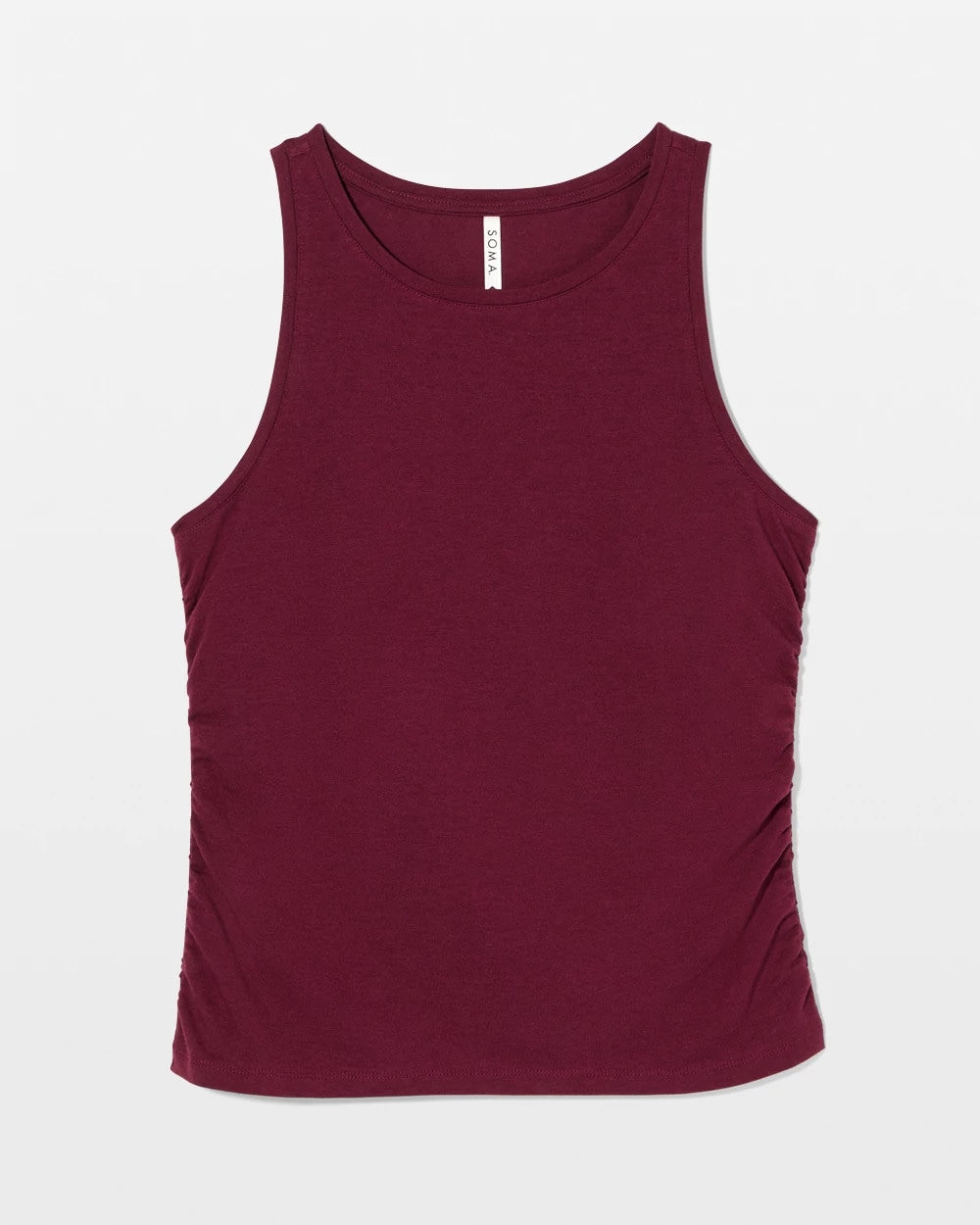 VELVET PLUM Ruched Pajama Tank