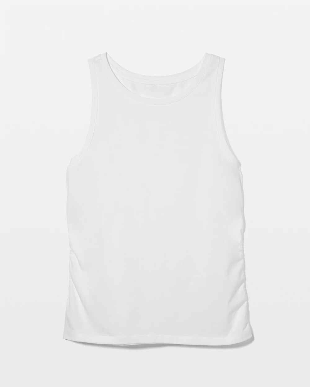 OPTIC WHITE Ruched Pajama Tank