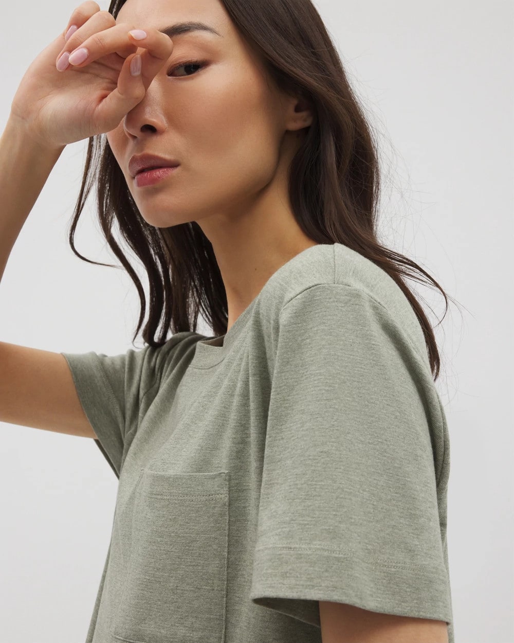 HEATHER HIGHLANDS Short-Sleeve Pocket Pajama Tee