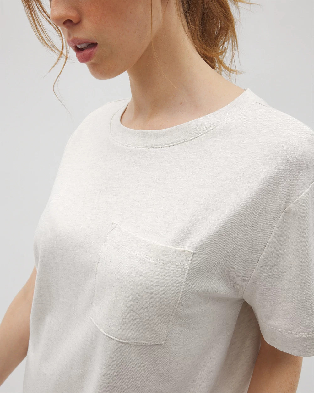 HEATHER CRYSTAL Short-Sleeve Pocket Pajama Tee