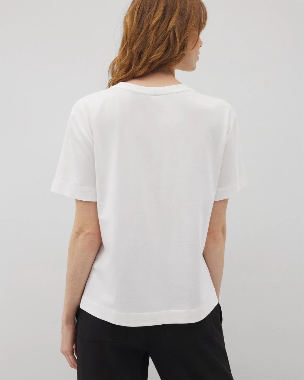 OPTIC WHITE Short-Sleeve Pocket Pajama Tee