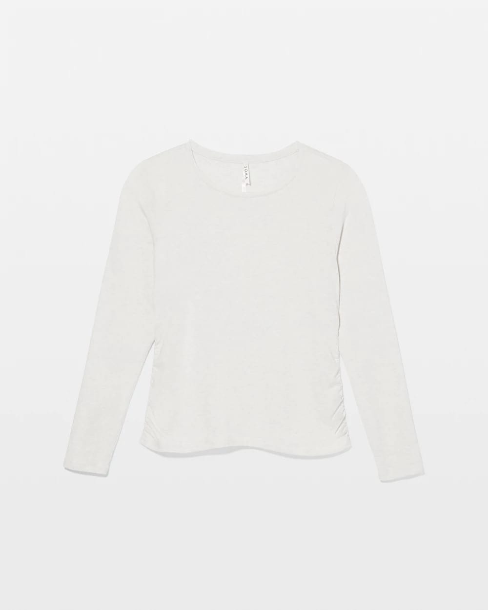 HEATHER CRYSTAL Ruched Long Sleeve Pajama Tee