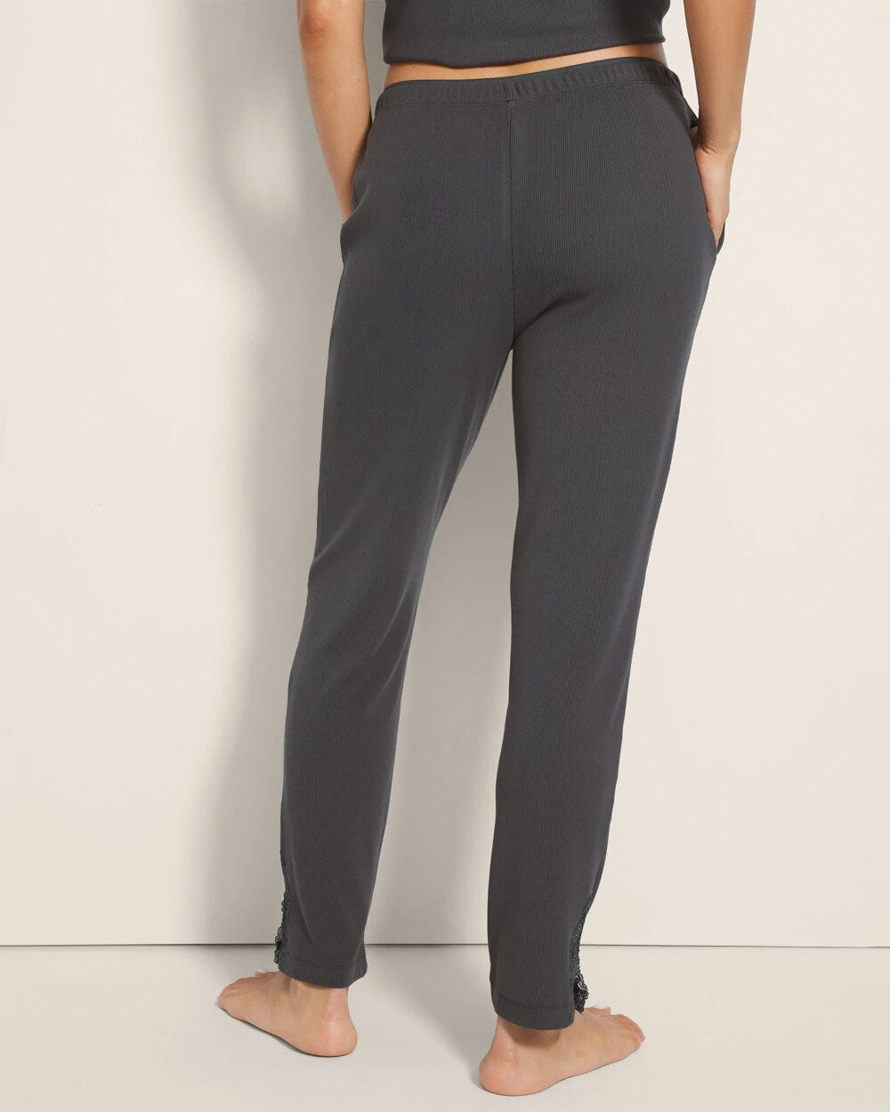 DARK EVERGLADE Rib Ankle Pajama Pants