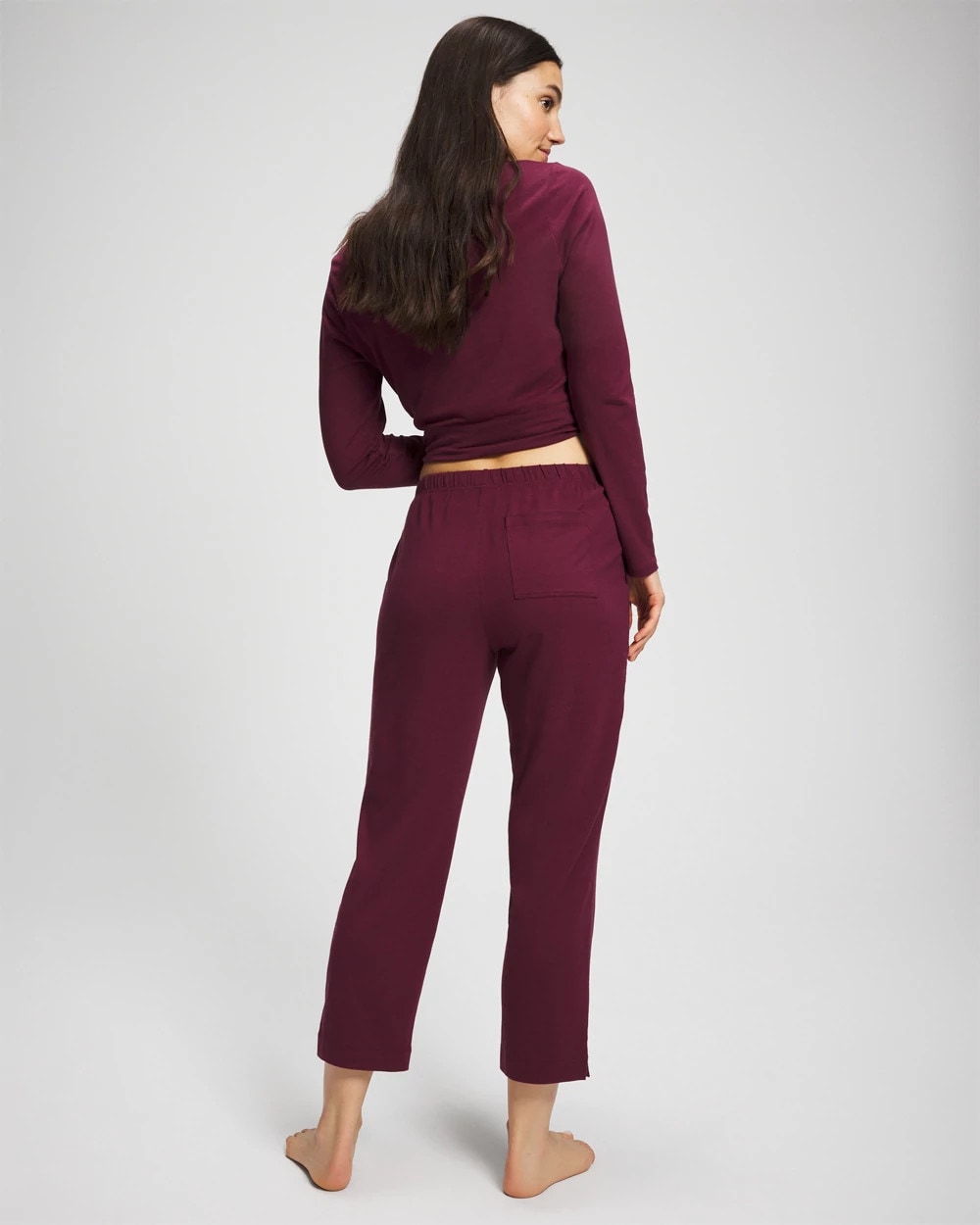 VELVET PLUM Crop Pajama Pants