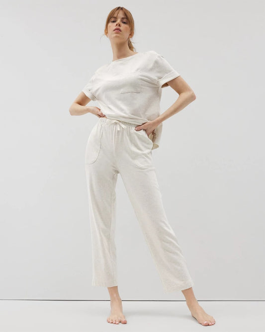 HEATHER CRYSTAL Crop Pajama Pants