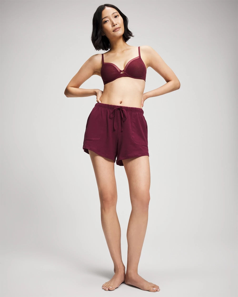 VELVET PLUM Pajama Shorts