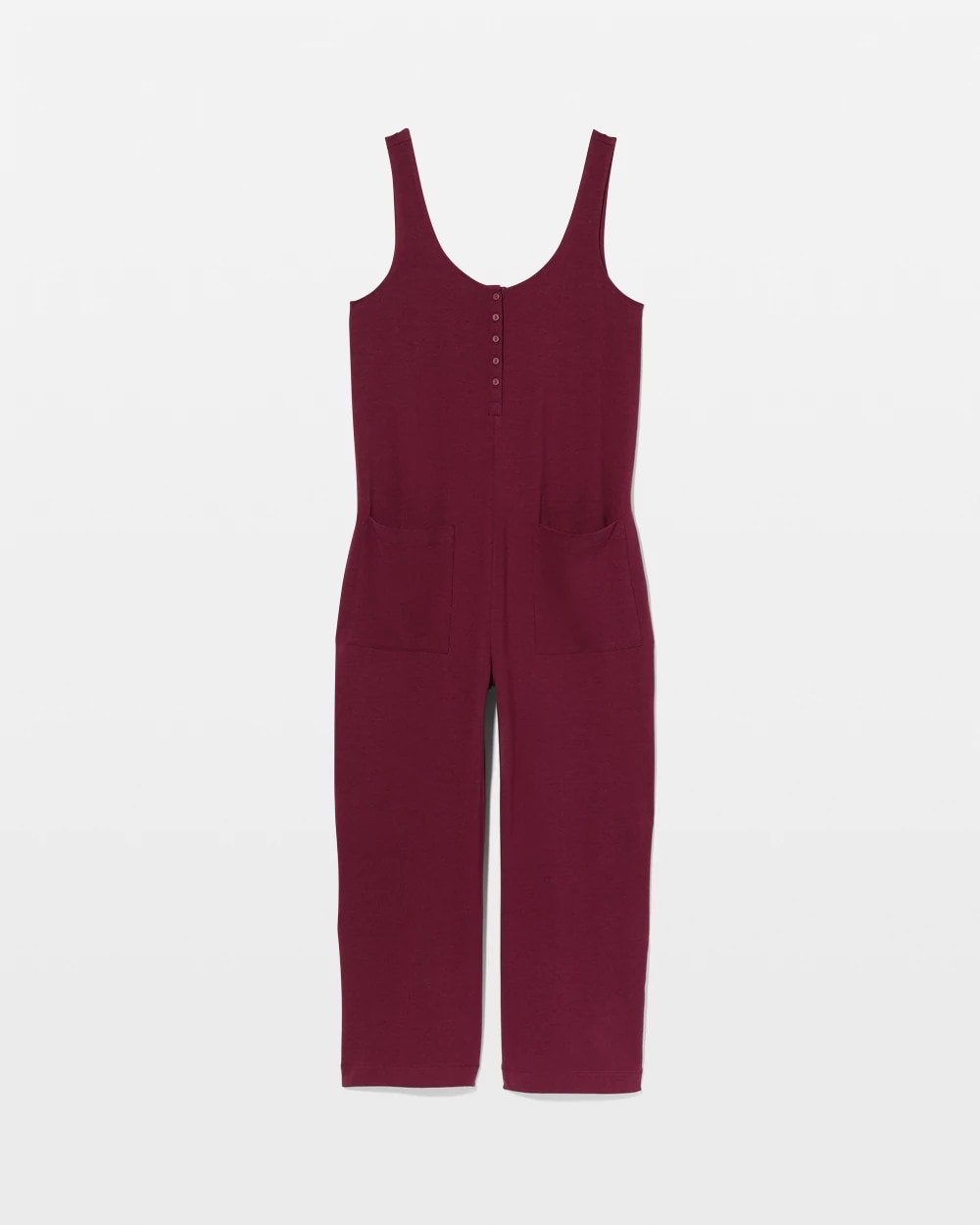 VELVET PLUM Henley Jumpsuit