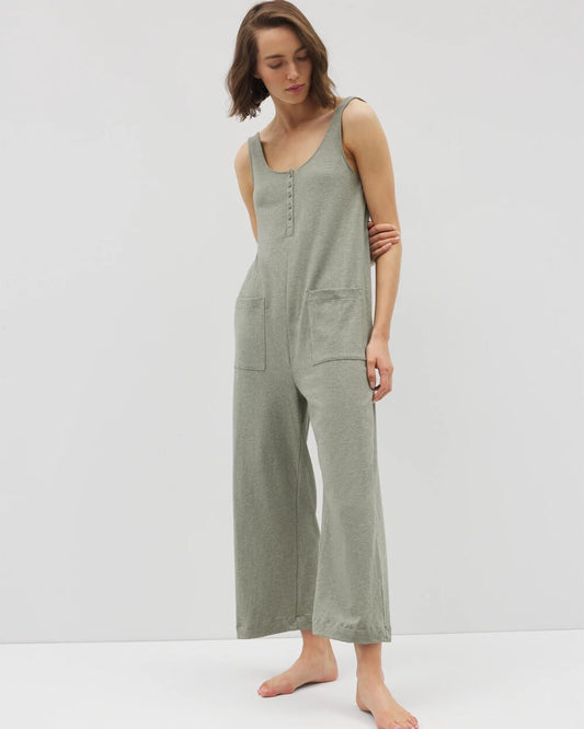HEATHER HIGHLANDS Henley Jumpsuit
