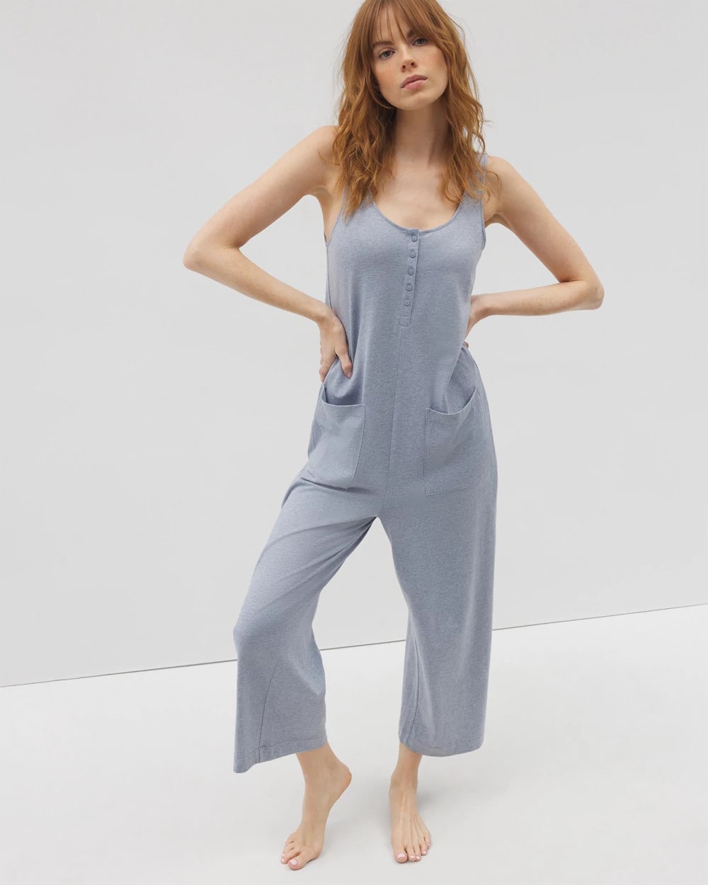 HEATHER MARINA Henley Jumpsuit