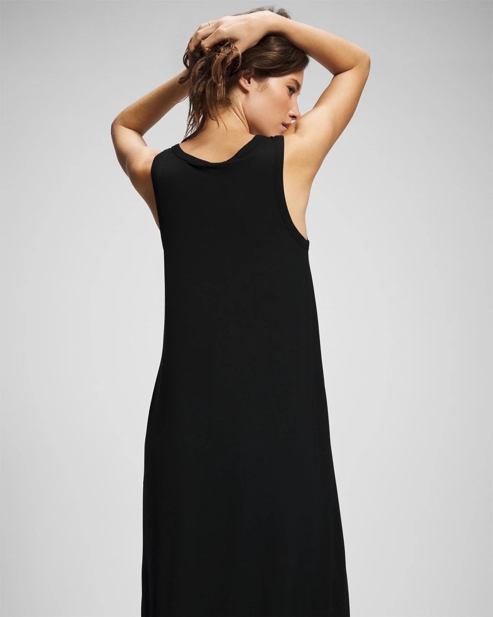 BLACK Long Tank Sleepshirt