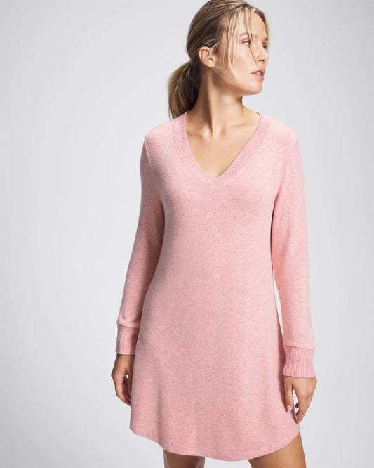 CAMEO PINK/DUSTY ROSE Long Sleeve Sleepshirt