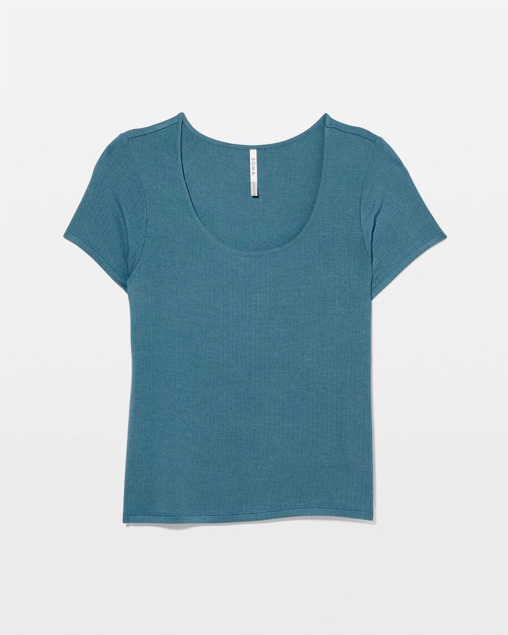 TAPESTRY Lightweight Rib Knit Short Sleeve Pajama Tee