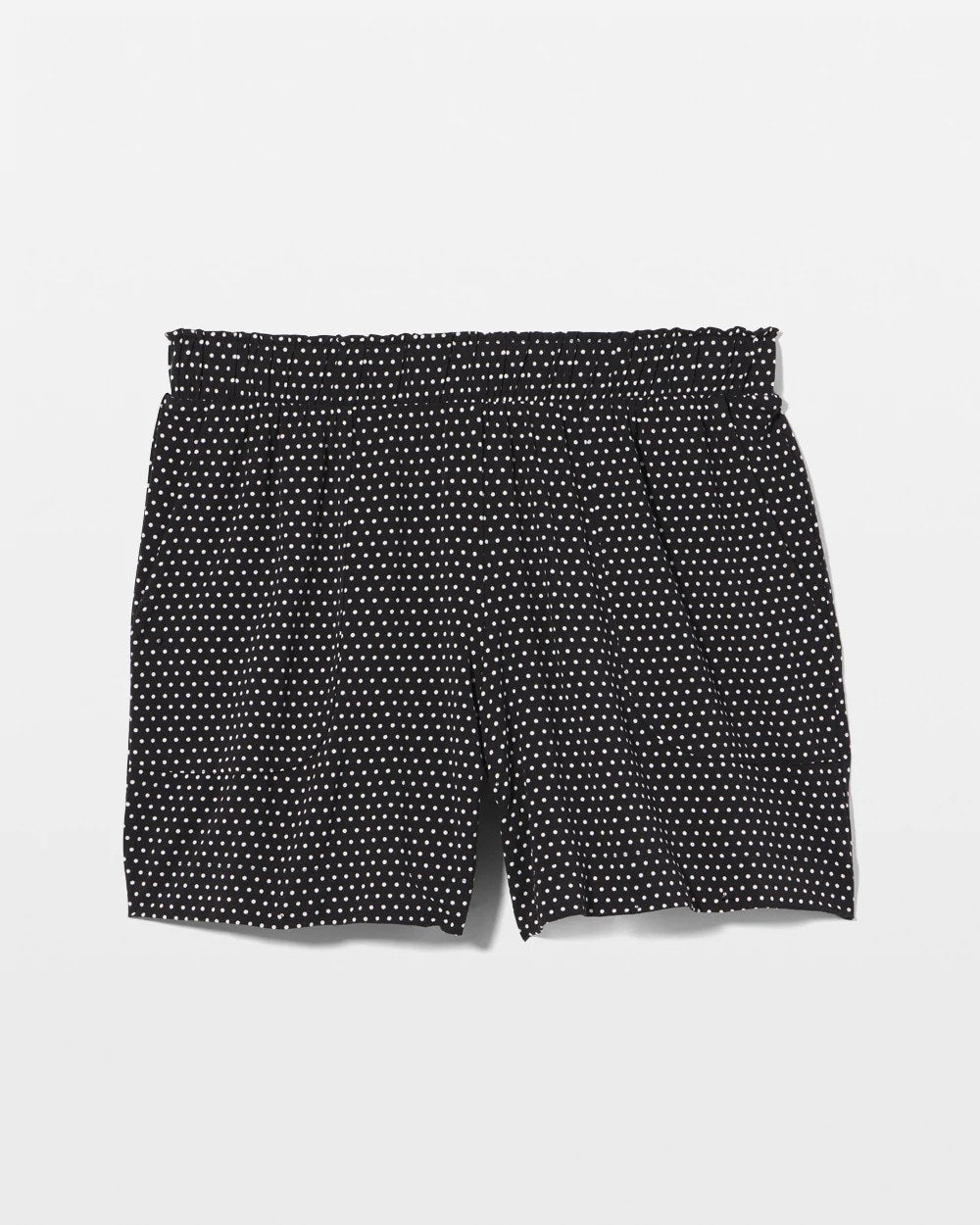 THOUGHTFUL DOT BLACK Long Pajama Shorts
