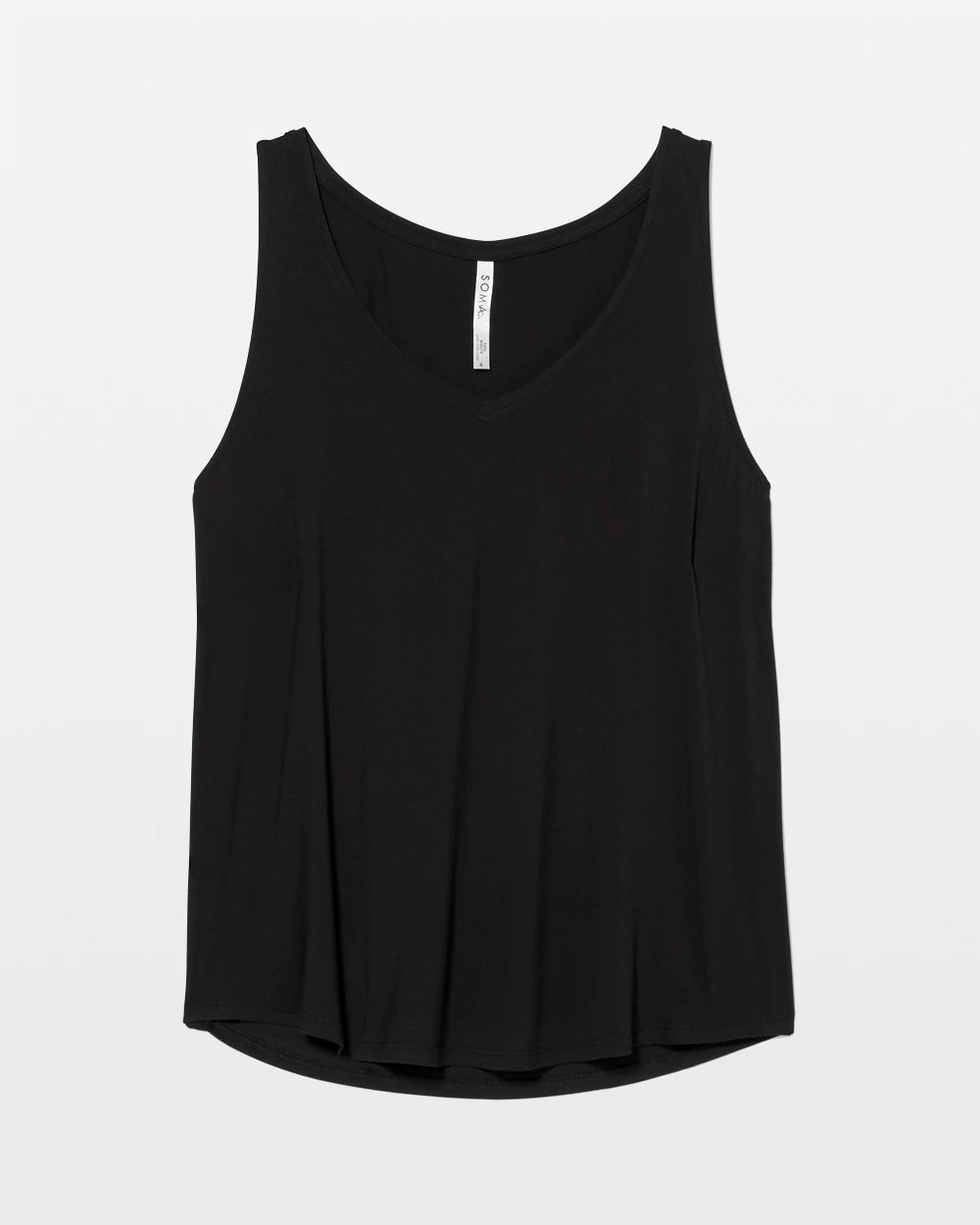 BLACK V-Neck Pajama Tank
