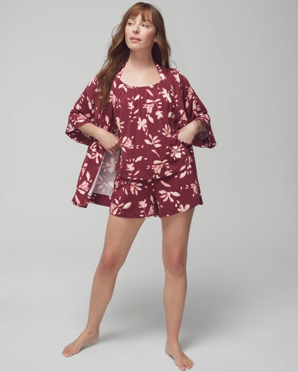 BUDDING ROMANCE VERMILL Pajama Cardi