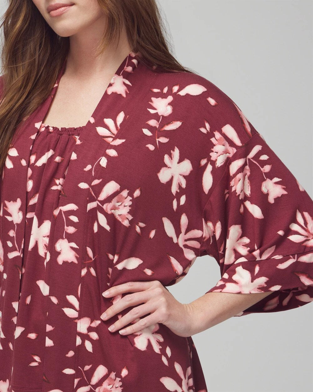 BUDDING ROMANCE VERMILL Pajama Cardi