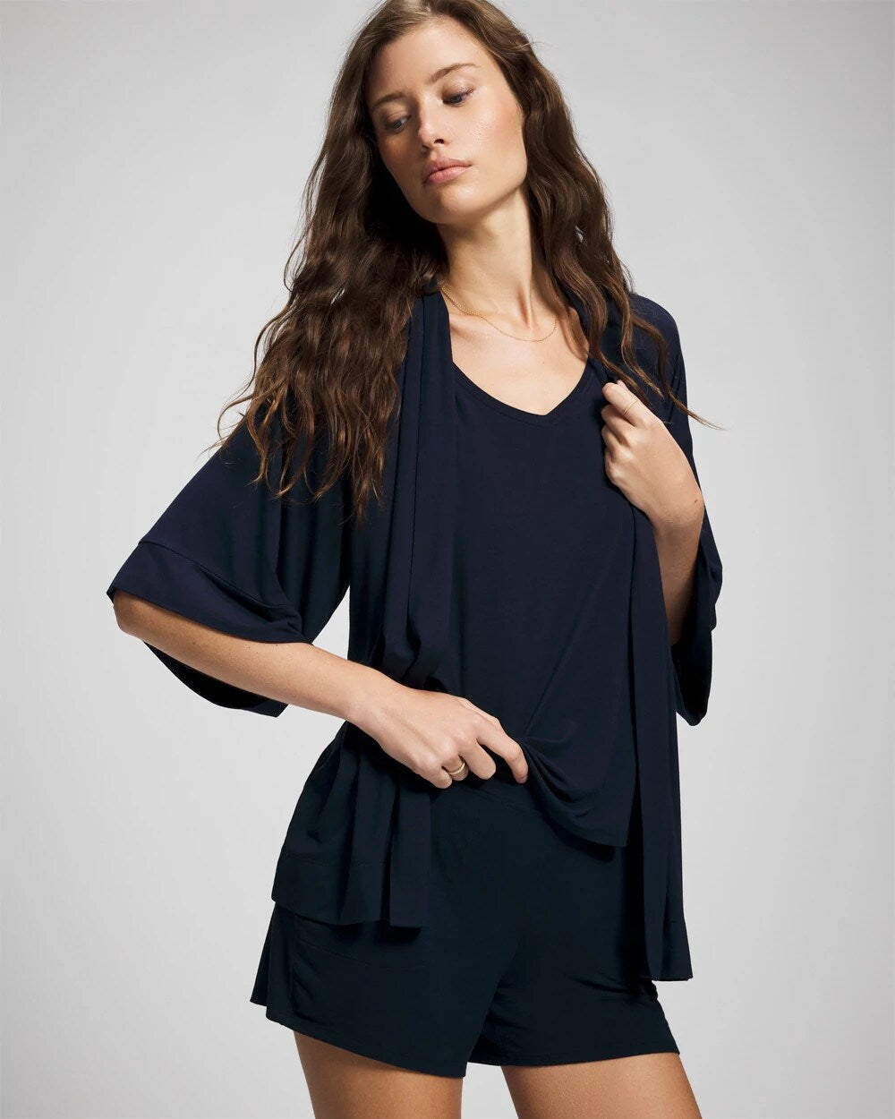 NIGHTFALL NAVY Pajama Cardi