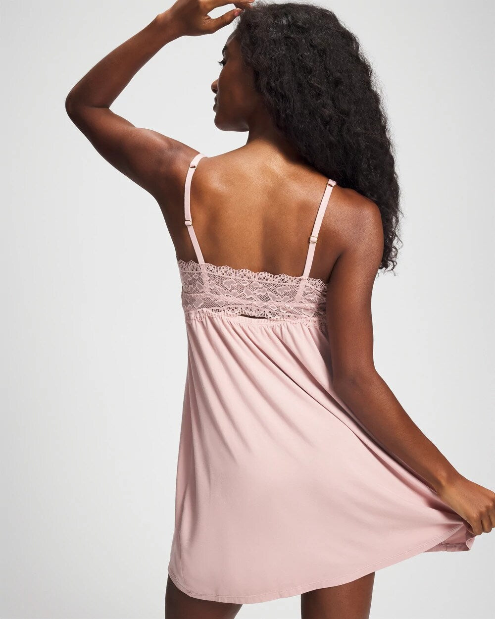 VINTAGE PINK Soft Support Lace Chemise