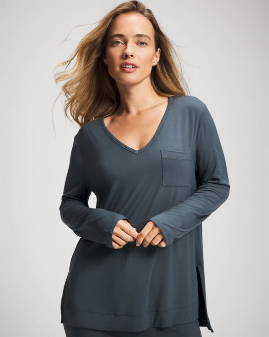 PETROL Long Sleeve Pajama Tee