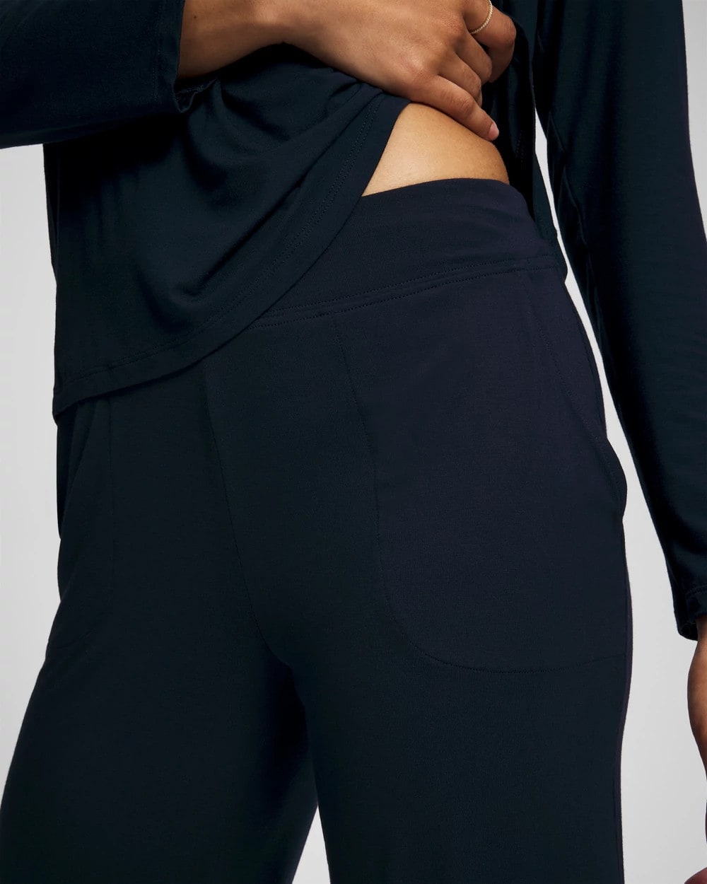 NIGHTFALL NAVY Cropped Pajama Pants
