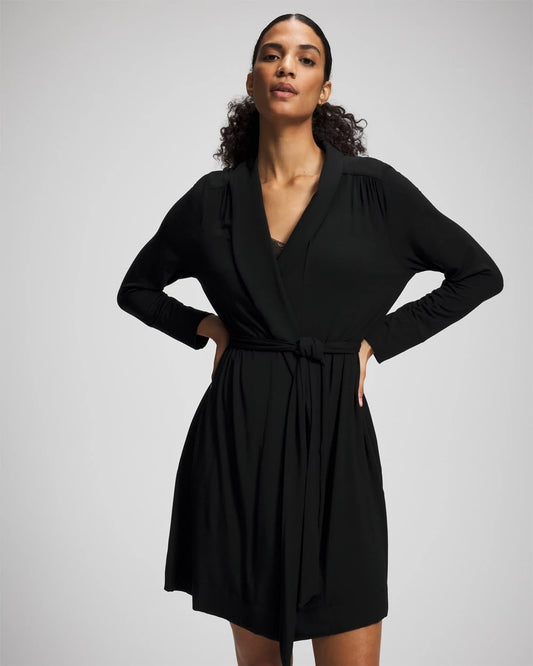 BLACK Short Robe