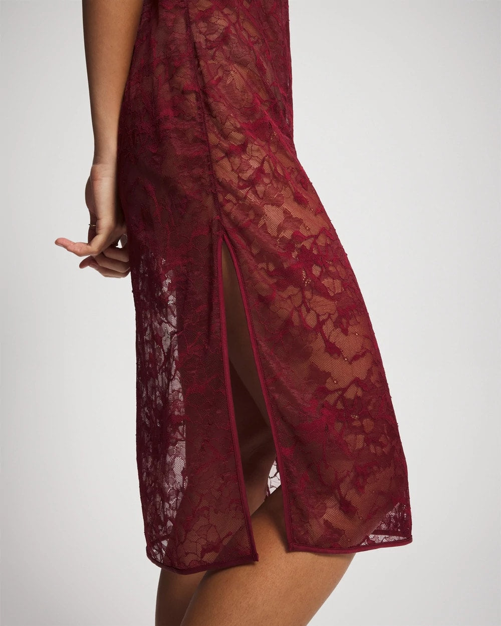 RED VELVET Lace Gown