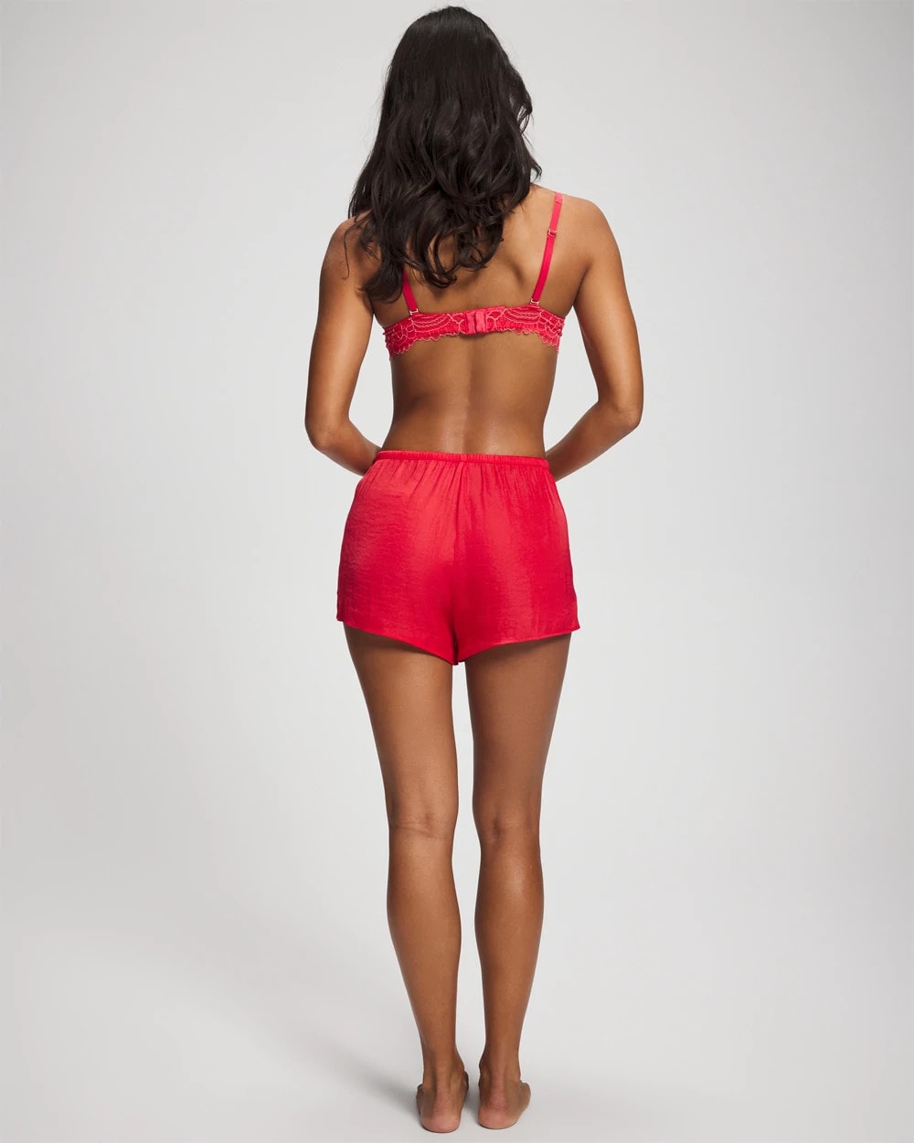 HEARTS DESIRE Lace Trim Pajama Short