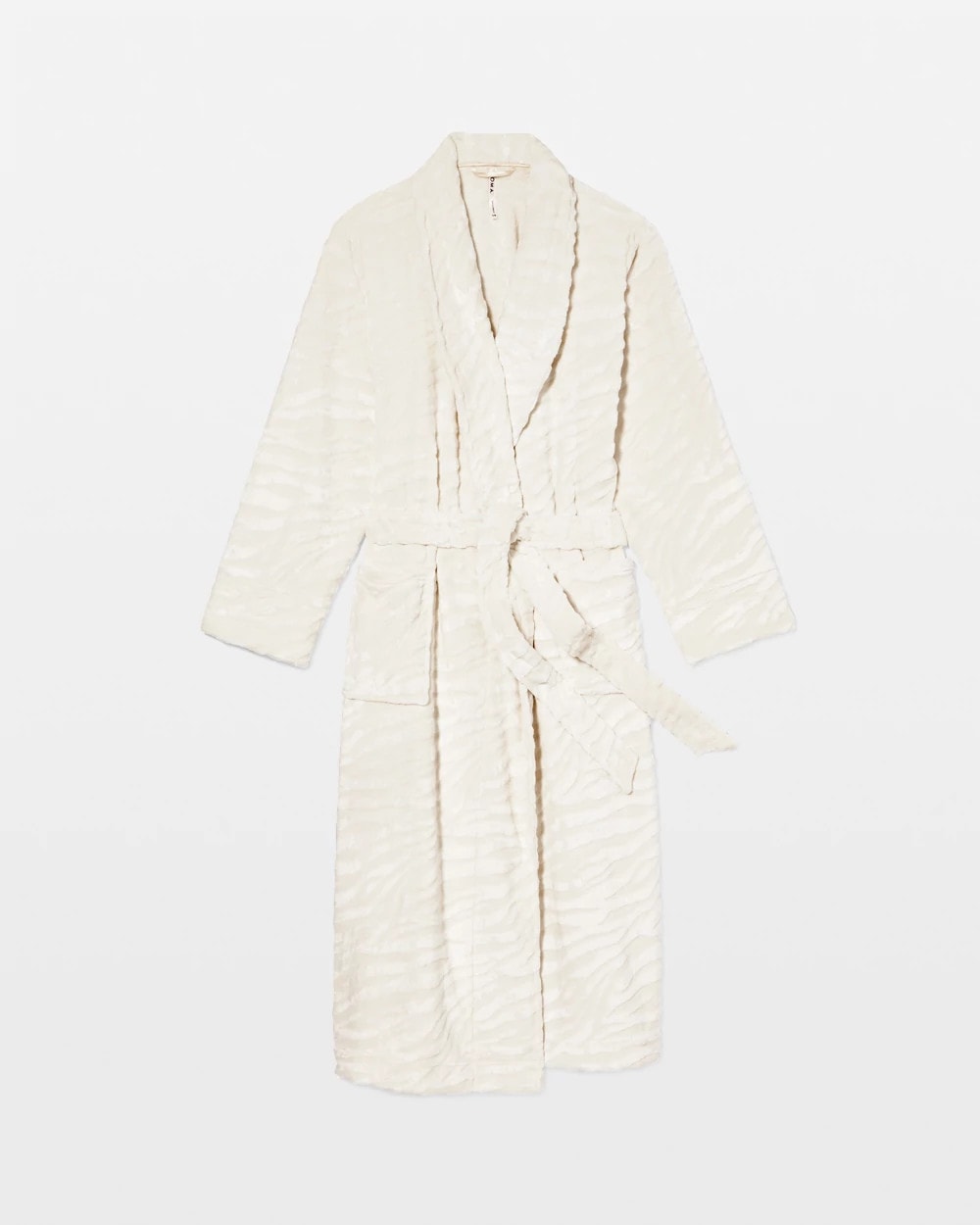 CHAMPAGNE DREAMS Textured Plush Long Robe
