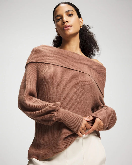 CARDAMOM Premier Knit off the Shoulder Sweater