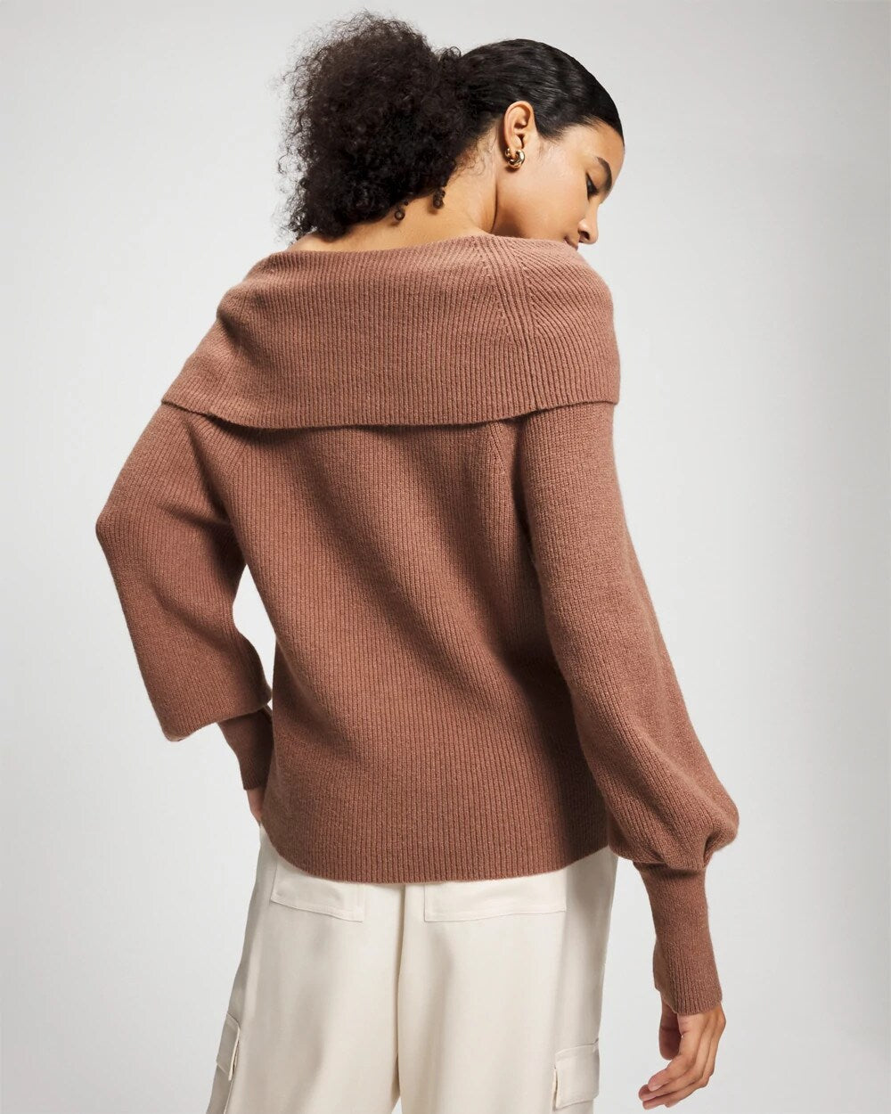 CARDAMOM Premier Knit off the Shoulder Sweater