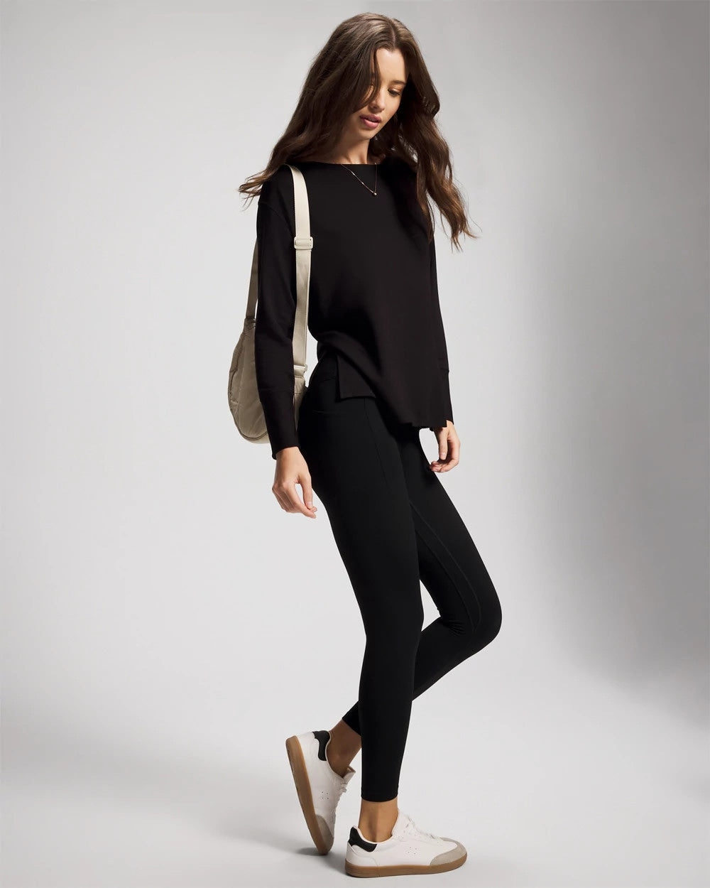 BLACK Ultra Soft Fleece Dolman Top