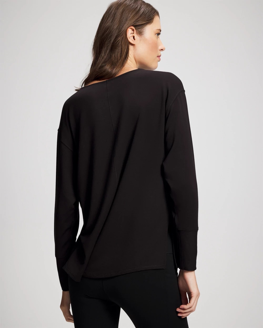 BLACK Ultra Soft Fleece Dolman Top