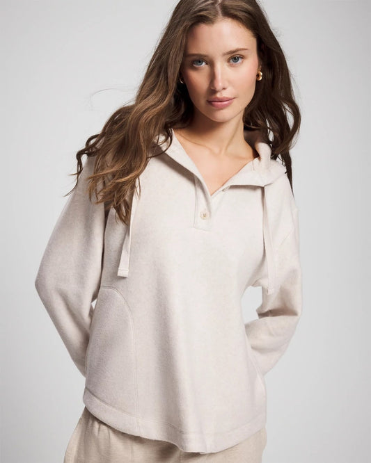 HEATHER SHELL Cloud Fleece Oversized Hooded Sweater