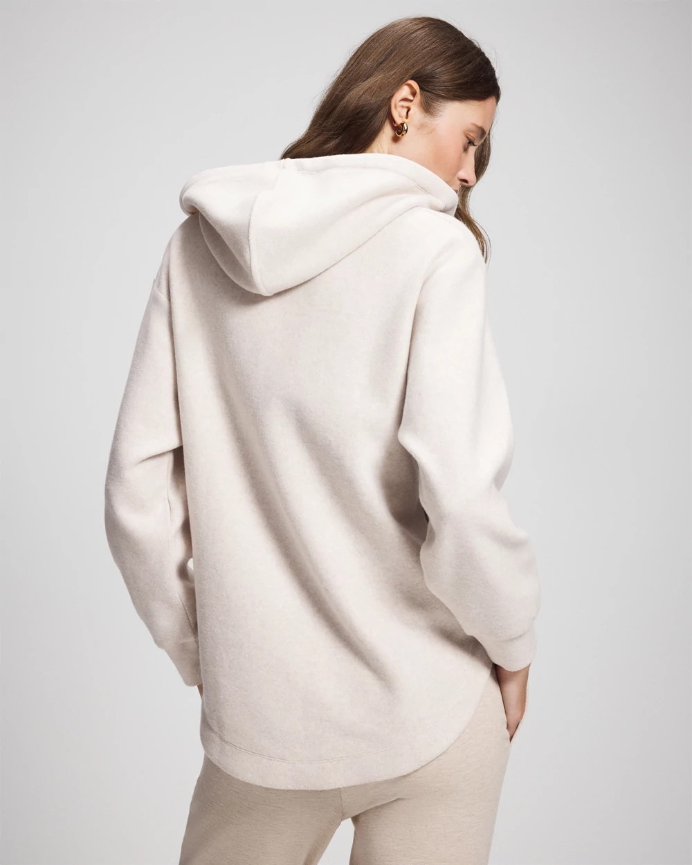 HEATHER SHELL Cloud Fleece Oversized Hooded Sweater