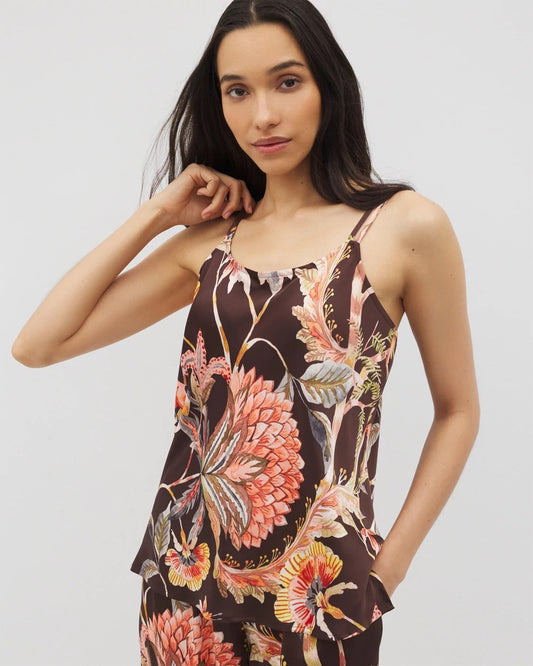 PARROT-DISO PLUME G FR Double Strap Pajama Cami
