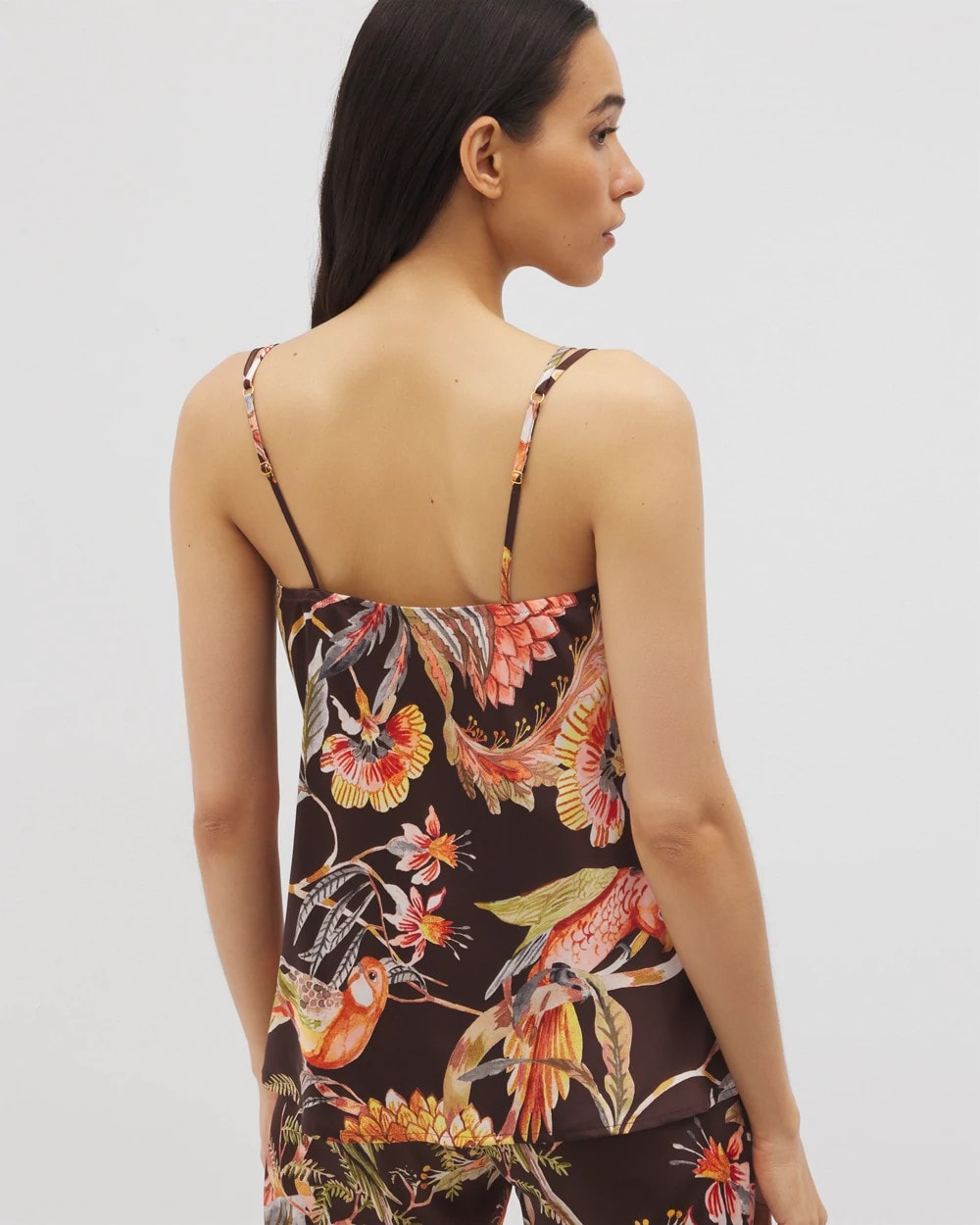 PARROT-DISO PLUME G FR Double Strap Pajama Cami