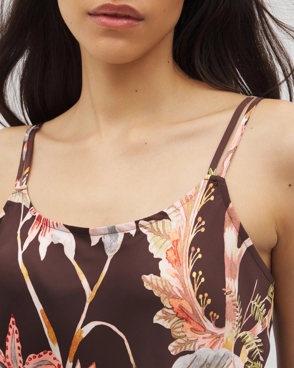 PARROT-DISO PLUME G FR Double Strap Pajama Cami