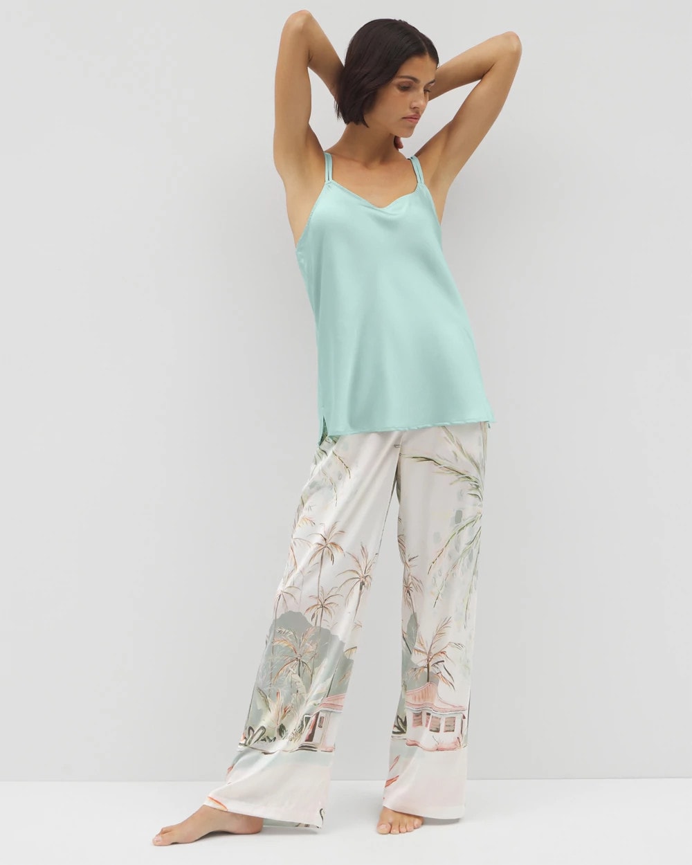 HARBOR GREEN Double Strap Pajama Cami