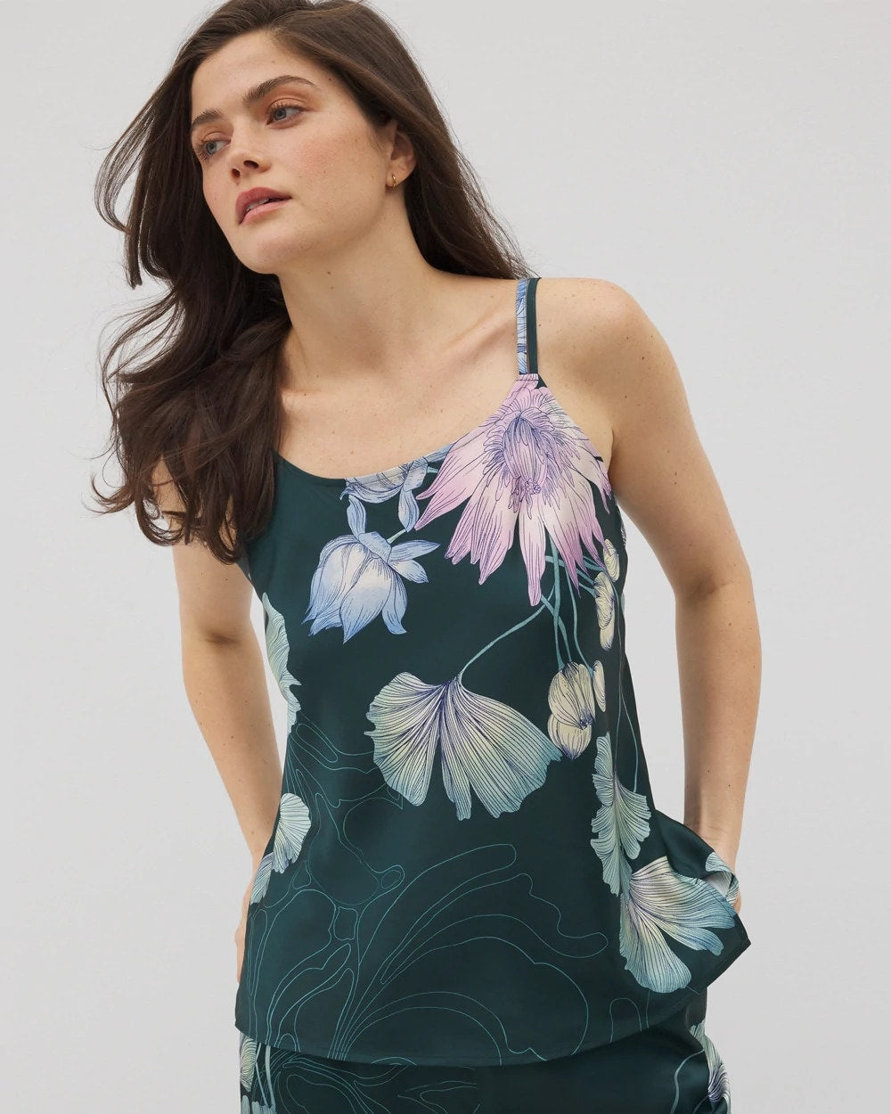 HAVEN BOTANICAL P DRK SEA Double Strap Pajama Cami