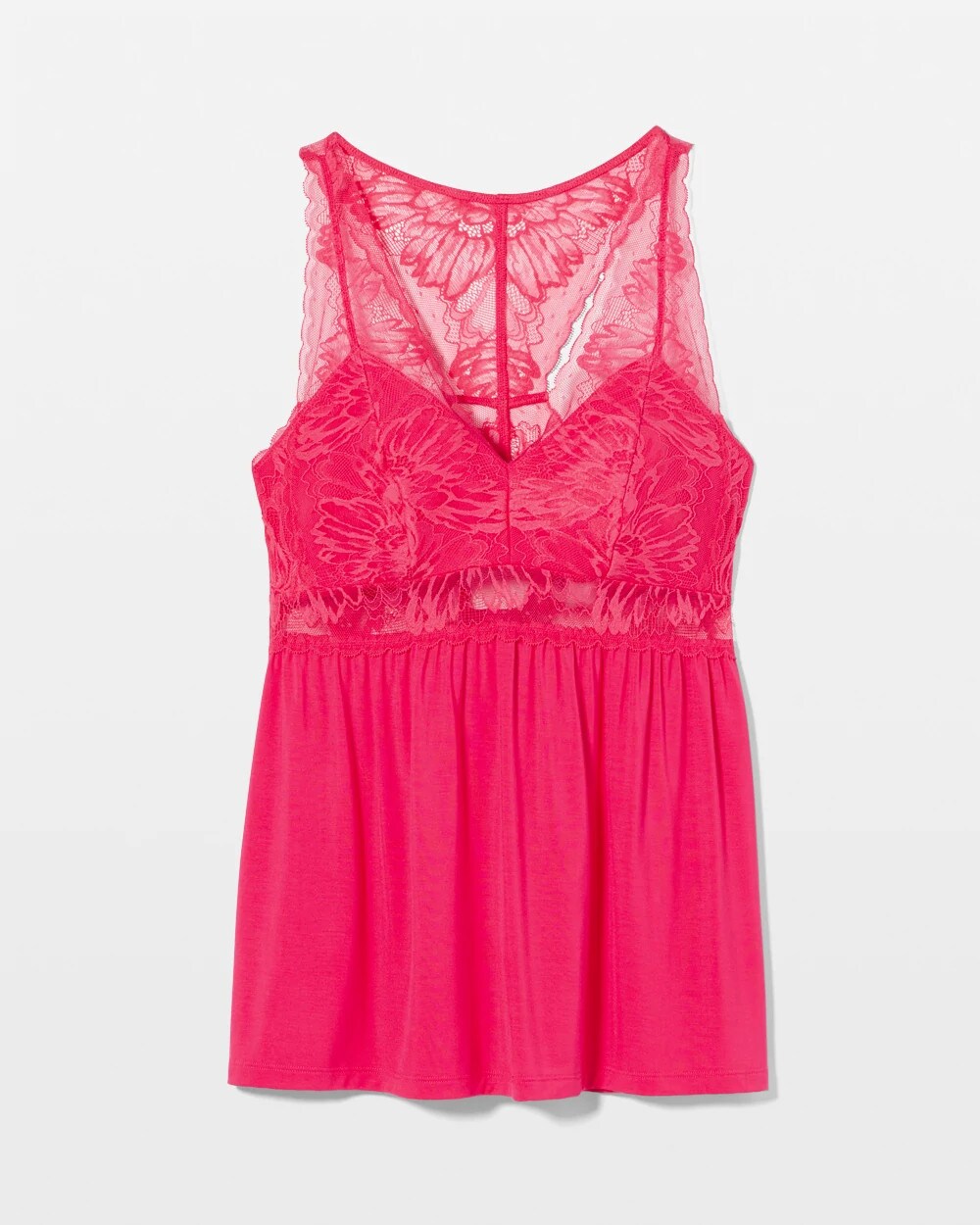 PERFECT PINK Soft Support Lace Pajama Cami