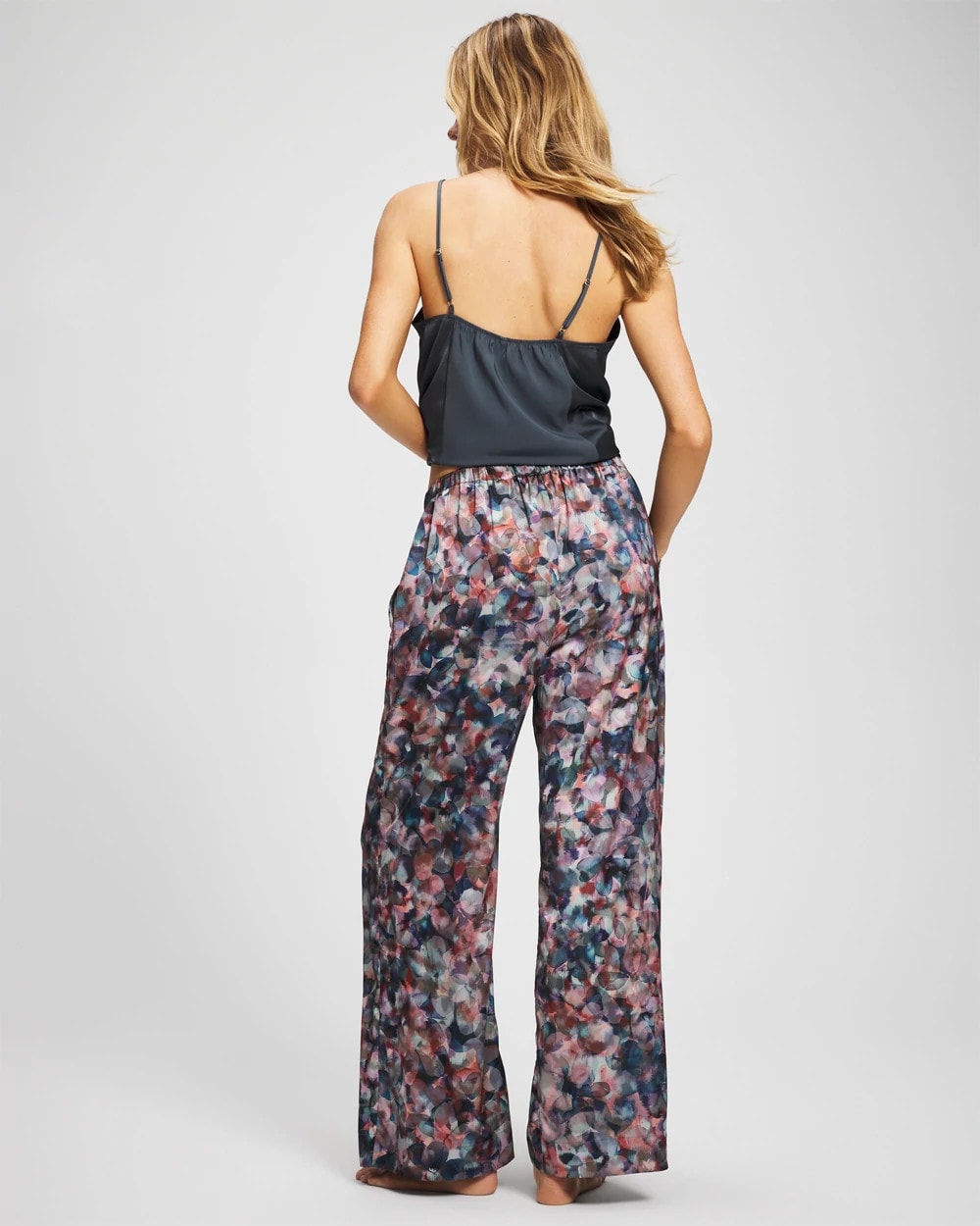 PETAL MOSAIC PETROL Piped Pajama Pant