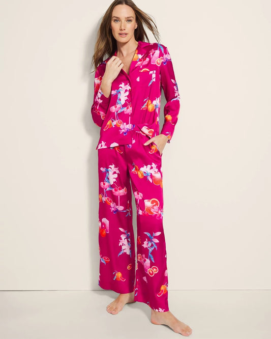 ORANGE YOU GLAD PINK COSM Piped Pajama Pant